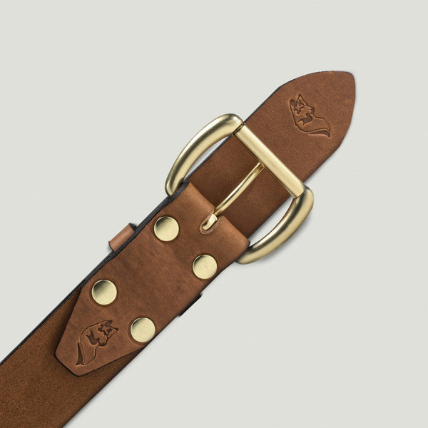 Wolf Leather Belt - Brown - Wolf Leather Goods